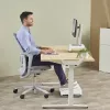 Apoio de pulso para teclado Fellowes Breyta Compact apoio de pulso para teclado com proteção antibacteriana apoio de pulso ergonómico cinzento