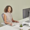Apoio de pulso para teclado Fellowes Breyta Compact apoio de pulso para teclado com proteção antibacteriana apoio de pulso ergonómico areia