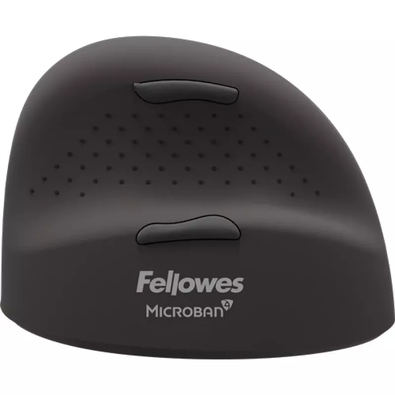 Rato vertical Fellowes Breyta Plus+ – pequeno, para destros, design vertical, ótico, Bluetooth + USB-C, 2400 DPI, preto