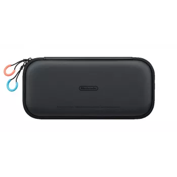 Nintendo Switch 2 bolsa de transporte e proteção de ecrã, capa rígida, Nintendo, preto, Nintendo Switch 2, fecho de correr, 142 mm