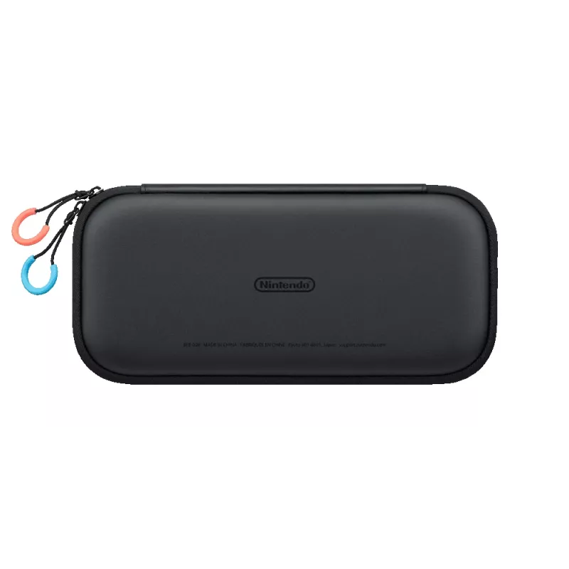 Nintendo Switch 2 bolsa de transporte e proteção de ecrã, capa rígida, Nintendo, preto, Nintendo Switch 2, fecho de correr, 142 mm