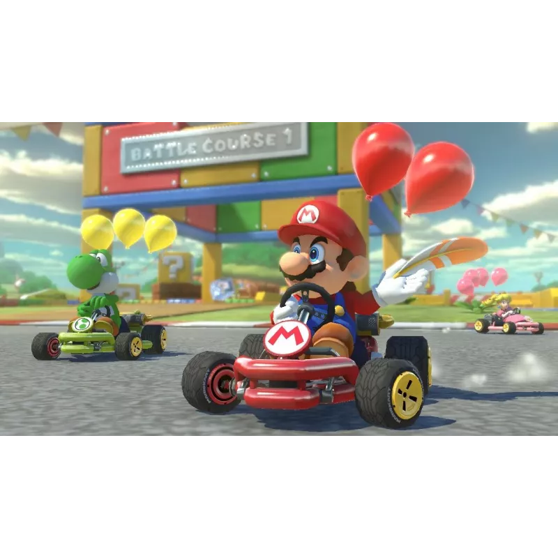 Nintendo Mario Kart 8 Deluxe Standard alemão, inglês, francês, italiano, japonês, neerlandês, português, russo Nintendo Switch