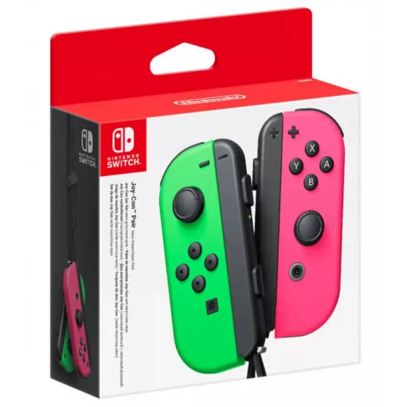 Nintendo Joy-Con preto, verde, rosa Bluetooth gamepad analógico/digital Nintendo Switch