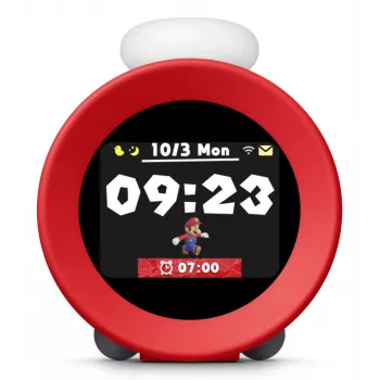 Nintendo 10013963 despertador despertador digital vermelho