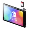 Nintendo Switch OLED, Nintendo Switch, NVIDIA Custom Tegra, azul, vermelho, analógico/digital, botão Home, botão Power, botões