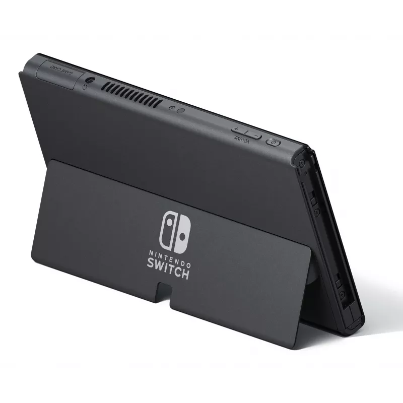 Nintendo Switch OLED, Nintendo Switch, NVIDIA Custom Tegra, azul, vermelho, analógico/digital, botão Home, botão Power, botões