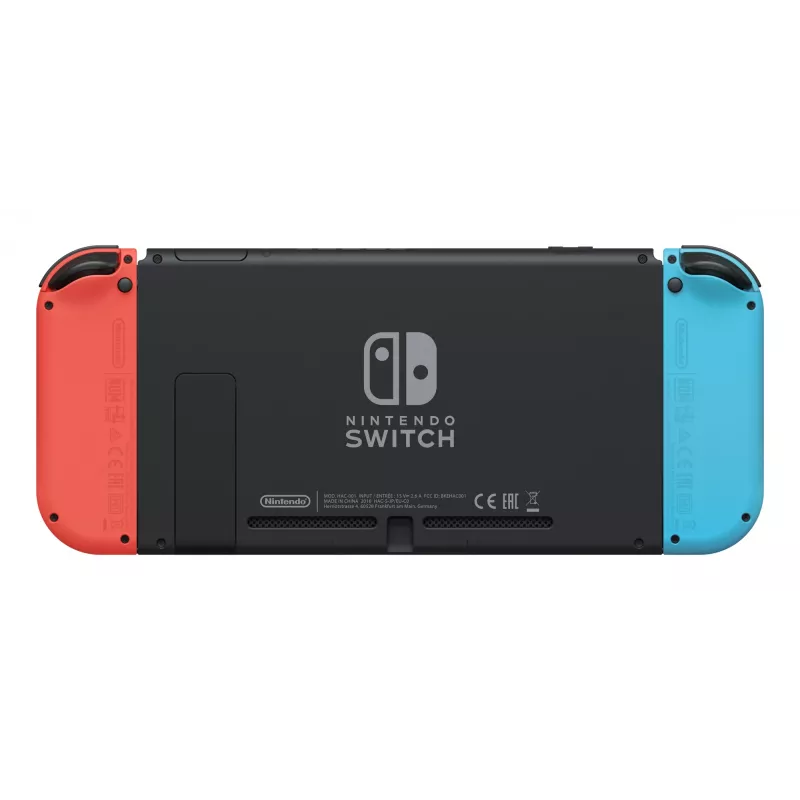 Nintendo Switch OLED, Nintendo Switch, NVIDIA Custom Tegra, azul, vermelho, analógico/digital, botão Home, botão Power, botões