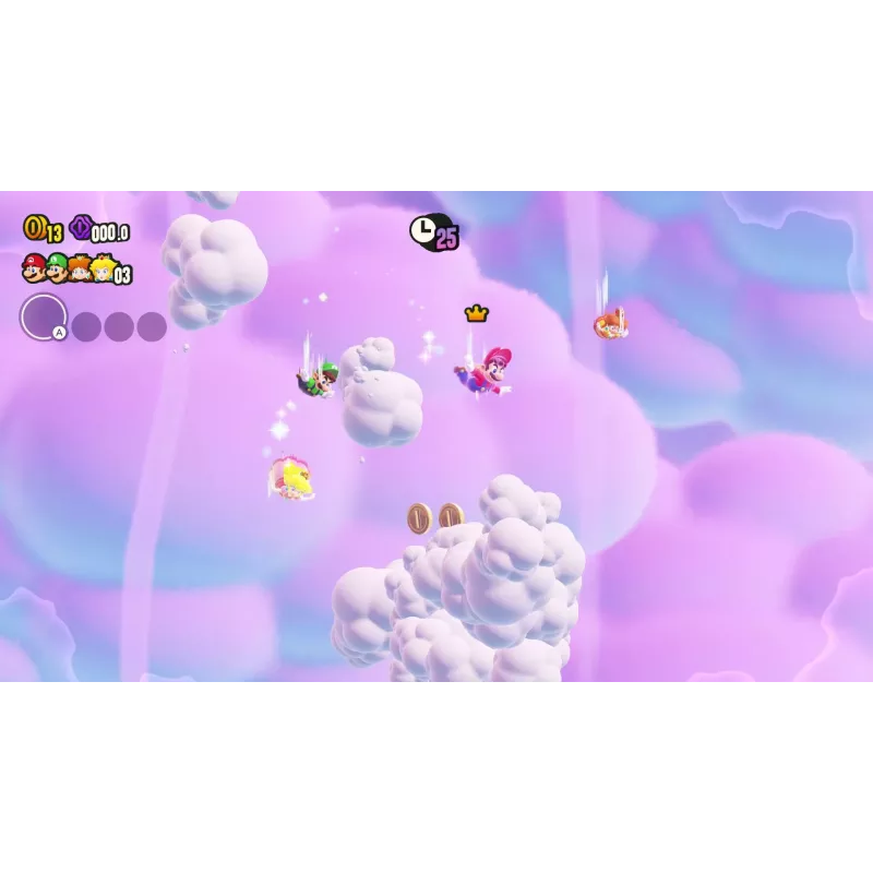 Nintendo Super Mario Bros. Wonder Standard alemão, neerlandês, inglês, espanhol, francês, italiano, japonês, coreano, português, russo Nintendo Switch