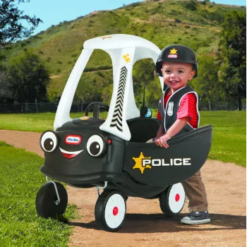 Little Tikes Tikes Patrol carro de polícia, 1,5 ano(s), 4 rodas, plástico, preto, branco, pilhas necessárias