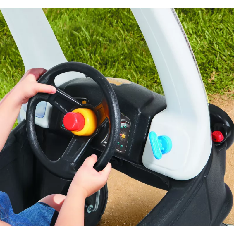 Little Tikes Tikes Patrol carro de polícia, 1,5 ano(s), 4 rodas, plástico, preto, branco, pilhas necessárias