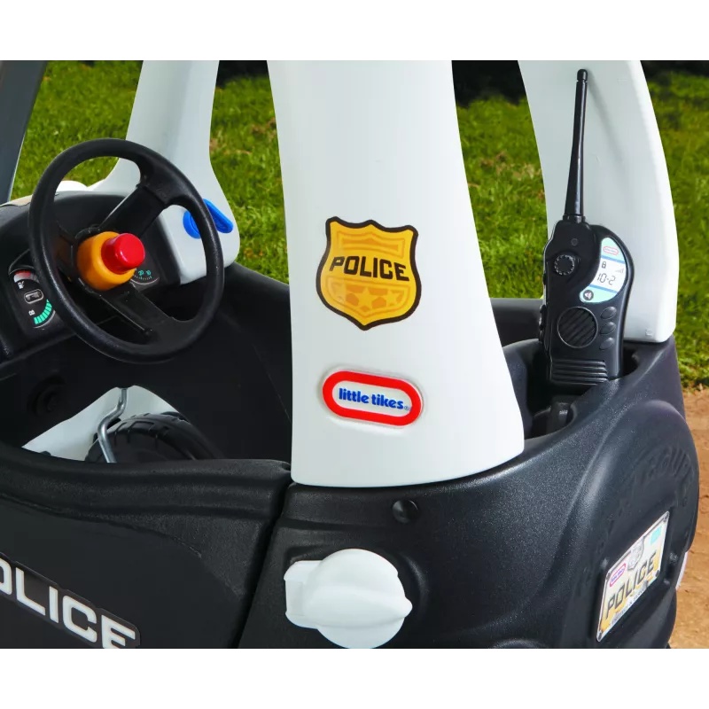 Little Tikes Tikes Patrol carro de polícia, 1,5 ano(s), 4 rodas, plástico, preto, branco, pilhas necessárias