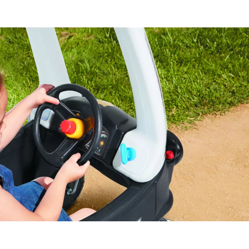 Little Tikes Tikes Patrol carro de polícia, 1,5 ano(s), 4 rodas, plástico, preto, branco, pilhas necessárias