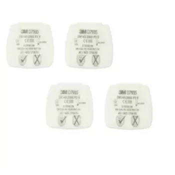 3M D7935 Acessório de proteção respiratória Filtro de partículas 4 unid.