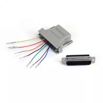 StarTech.com adaptador modular DB25 para RJ45 – M/F, DB-25, RJ-45, cinzento