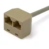 StarTech.com adaptador de cabo splitter RJ45 2-para-1 - F/M, 10/100Base-T(X), Cat5e, cinzento, policloreto de vinilo (PVC), 0,33 m, macho/fêmea