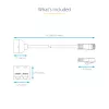 StarTech.com adaptador de cabo splitter RJ45 2-para-1 - F/M, 10/100Base-T(X), Cat5e, cinzento, policloreto de vinilo (PVC), 0,33 m, macho/fêmea