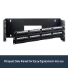 StarTech.com 4HE 19 polegadas suporte de montagem na parede dobrável para painéis de ligação