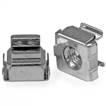 StarTech.com 50 unid. porcas de gaiola M5 para armário de servidor, porca de gaiola, aço inoxidável, aço inoxidável, M5, CE, TAA, REACH, 223,2 g