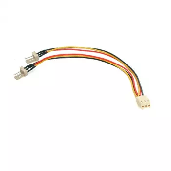 StarTech.com cabo de distribuição de alimentação para ventoinha TX3 15,24 cm, Molex (3 pinos), Molex (3 pinos), 0,152 m, macho, fêmea, várias cores, branco
