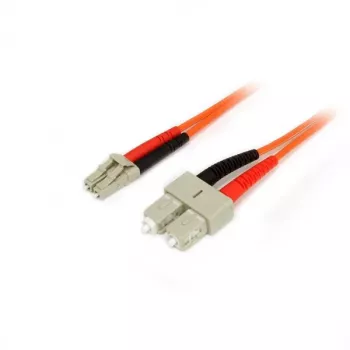 StarTech.com cabo de fibra ótica 1m - multimodo duplex 50/125 - LSZH cabo de patch de fibra ótica - LC/SC