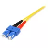 StarTech.com cabo de fibra ótica 1m - monomodo duplex 9/125 LSZH cabo de patch de fibra ótica - LC/SC