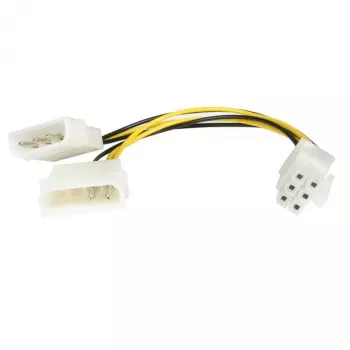 StarTech.com cabo adaptador de alimentação LP4 para PCI Express de 6 pinos para placa gráfica 6in