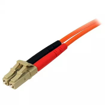 StarTech.com cabo de fibra ótica 15 m – multimodo duplex 50/125 – LSZH cabo de jumper – LC/LC
