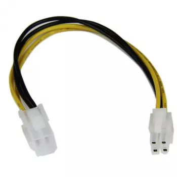 StarTech.com cabo de extensão de alimentação ATX12V 4 pinos P4 para CPU 8 polegadas – M/F