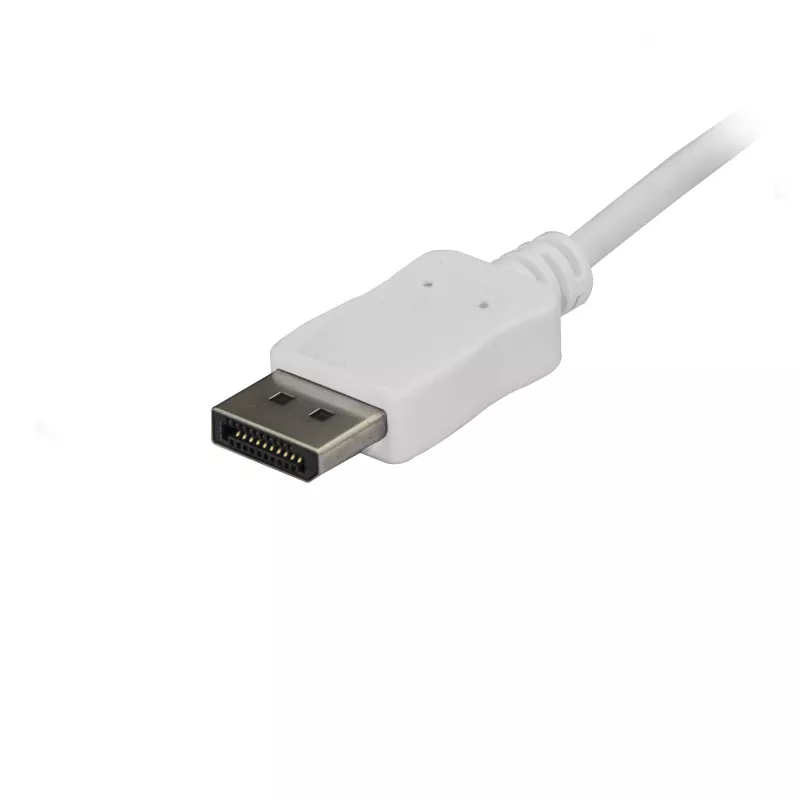 StarTech.com Cabo USB-C para DisplayPort 1.2 de 1,8 m 4K 60 Hz – Cabo adaptador USB-C para DisplayPort HBR2 – Cabo de vídeo DP Alt Mode para monitor DP – Compatível com Thunderbolt 3 – Branco