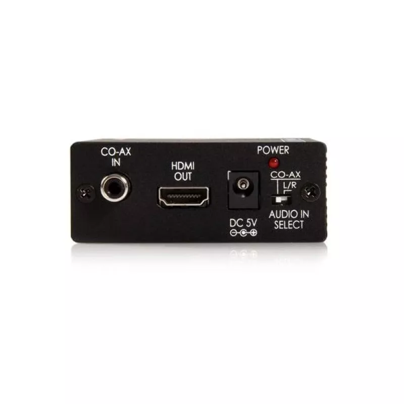 StarTech.com Conversor de vídeo Component para HDMI com áudio, Preto, RoHS, CE, FCC, 1080p, HDMI, 5 V, 80 mm