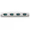 StarTech.com Hub adaptador USB para RS232 Serial DB9 de 4 portas, USB, Serial, Prateado, Plástico, CE, FCC, RoHS, 1 W