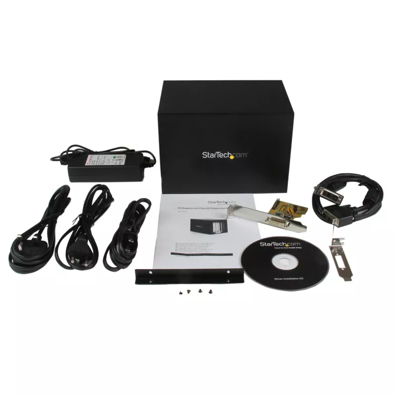 StarTech.com Sistema de expansão PCI Express para 4 slots PCI, Preto, CE, FCC, RoHS, 12 V, 3 A, 0 - 55 °C, -40 - 75 °C