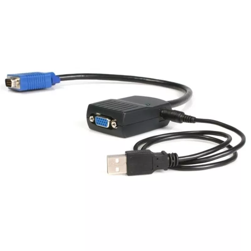 StarTech.com Splitter de vídeo VGA de 2 portas – alimentado por USB, VGA, 2x VGA, 2048 x 1536 píxeis, Preto, Plástico, 61 m