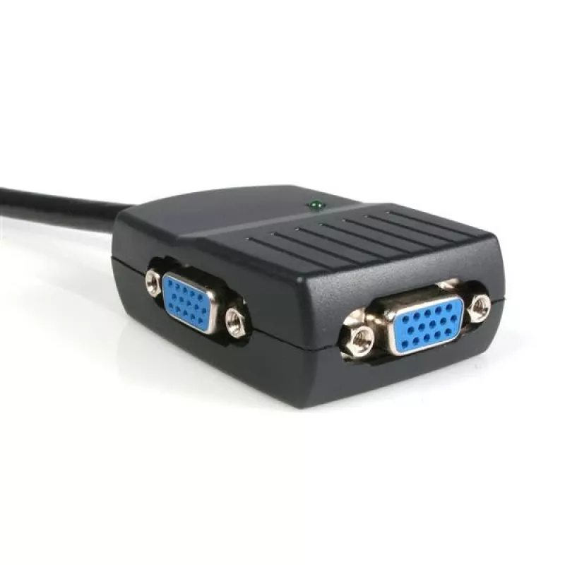 StarTech.com Splitter de vídeo VGA de 2 portas – alimentado por USB, VGA, 2x VGA, 2048 x 1536 píxeis, Preto, Plástico, 61 m