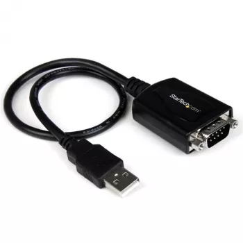 StarTech.com Cabo adaptador profissional USB para Serial de 1,8 m de 1 porta com retenção COM, adaptador USB para RS232 - TAA