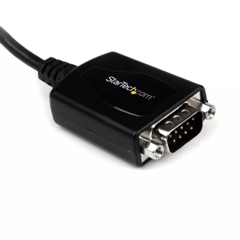 StarTech.com Cabo adaptador profissional USB para Serial de 1,8 m de 1 porta com retenção COM, adaptador USB para RS232 - TAA
