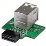 StarTech.com Adaptador de header de placa-mãe USB de 2 portas, IDC, USB 2.0, Preto, Verde, Aço inoxidável, 20 mm, 125 mm, 230 mm