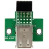 StarTech.com Adaptador de header de placa-mãe USB de 2 portas, IDC, USB 2.0, Preto, Verde, Aço inoxidável, 20 mm, 125 mm, 230 mm