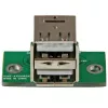 StarTech.com Adaptador de header de placa-mãe USB de 2 portas, IDC, USB 2.0, Preto, Verde, Aço inoxidável, 20 mm, 125 mm, 230 mm