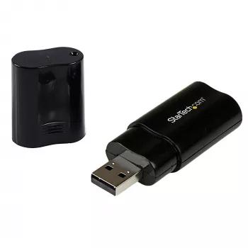 StarTech.com Adaptador de áudio estéreo USB Placa de som externa