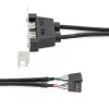 StarTech.com Adaptador de placa de slot de perfil baixo com 2 portas USB-A fêmea