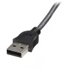 StarTech.com cabo KVM 2 em 1 USB VGA ultrafino de 1,8 m, preto, VGA, USB A + VGA, macho/macho, 189 g