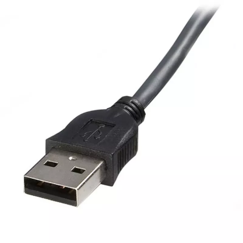 StarTech.com cabo KVM 2 em 1 USB VGA ultrafino de 1,8 m, preto, VGA, USB A + VGA, macho/macho, 189 g