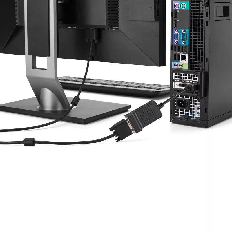 StarTech.com Adaptador DisplayPort para VGA – conversor ativo DP para VGA – vídeo 1080p – durável – adaptador de cabo DP/DP++ para monitor VGA – DP 1.2 para VGA – ficha DP com encaixe