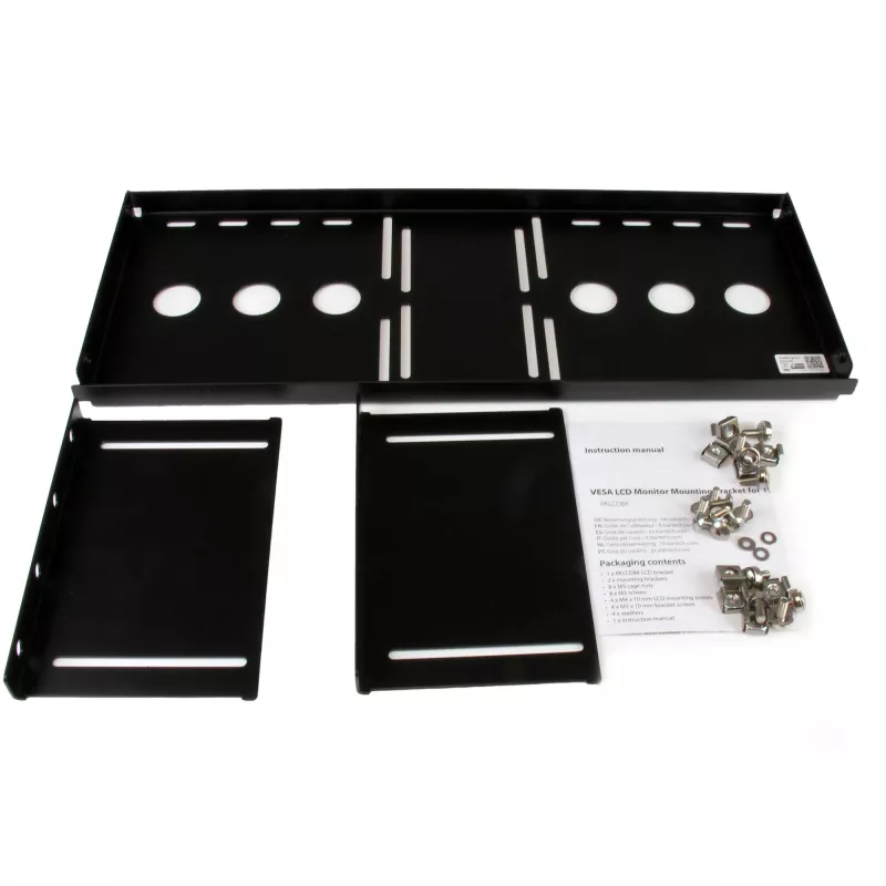 StarTech.com Suporte de montagem VESA universal para monitor LCD para rack ou armário de 19 polegadas
