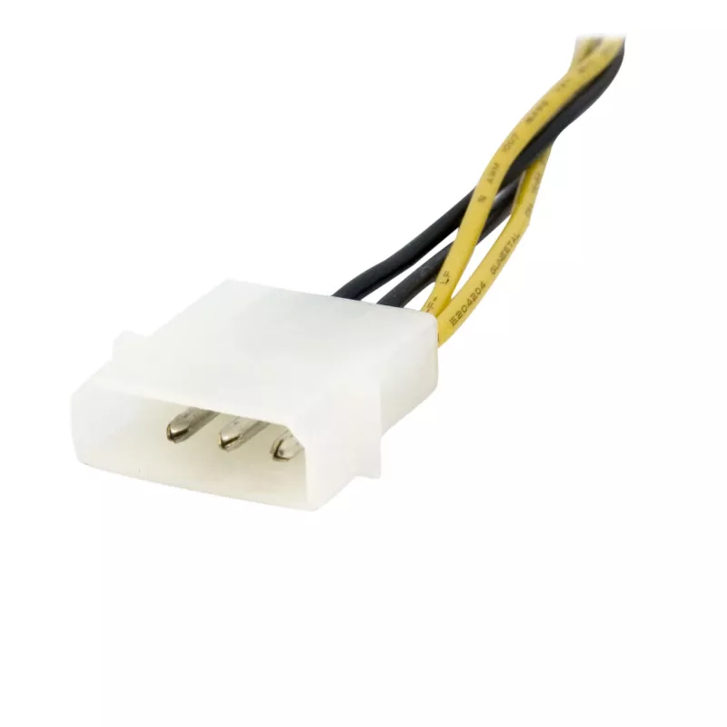 StarTech.com Adaptador de alimentação EPS de 4 pinos para 8 pinos de 15,2 cm com LP4 - ficha/conector fêmea