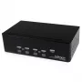 StarTech.com Switch KVM USB Dual-DVI de 4 portas com áudio e hub USB 2.0