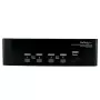 StarTech.com Switch KVM DVI VGA Dual-Monitor USB de 4 portas com áudio e hub USB 2.0