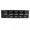 StarTech.com Switch KVM DVI VGA Dual-Monitor USB de 4 portas com áudio e hub USB 2.0