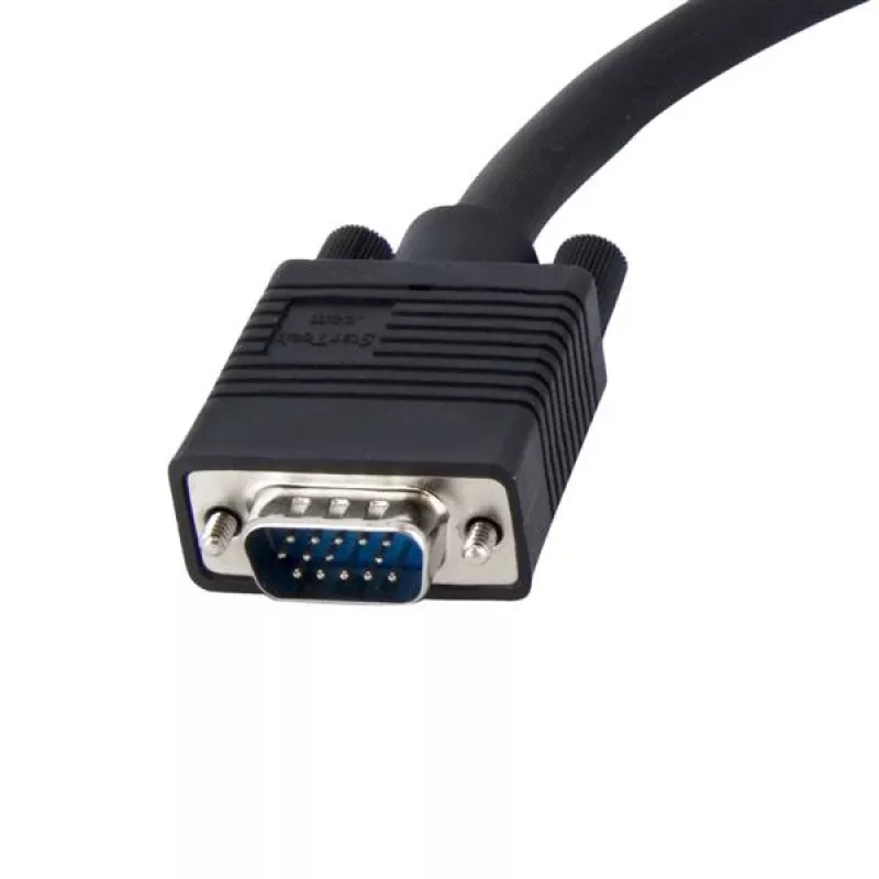 StarTech.com Cabo de monitor Coax HD15 VGA para 5 BNC RGBHV de 1 ft - M/F